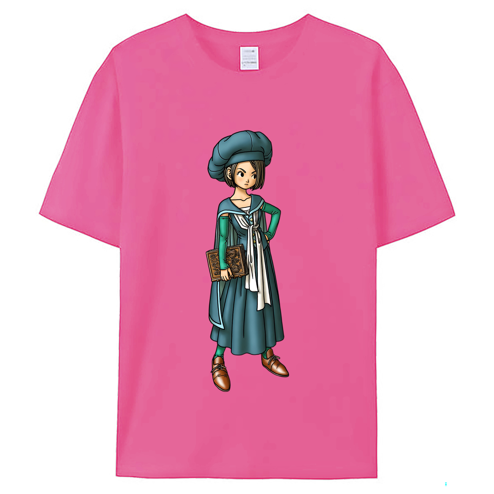 （画像用） ドラゴンクエスト Doragon Kuesuto Dragon Quest レディースカジュアルプリントTシャツ（綿100％）